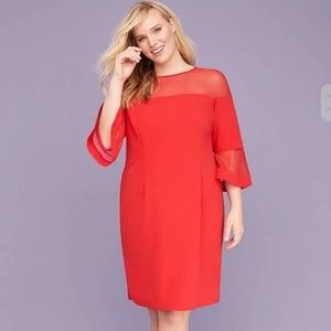 3/4 Bell-Sleeve Sheath Dress